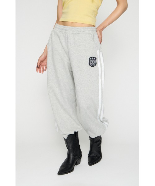 LAGUA GEM（ラグアジェム）の「SIDE LINE WAPPEN SWEAT パンツ（スウェットパンツ・レディース・ネイビー/チャコールグレー/杢グレー・SMALL/MEDIUM）」の17枚目の写真