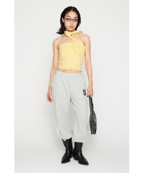 LAGUA GEM（ラグアジェム）の「SIDE LINE WAPPEN SWEAT パンツ（スウェットパンツ・レディース・ネイビー/チャコールグレー/杢グレー・SMALL/MEDIUM）」の20枚目の写真