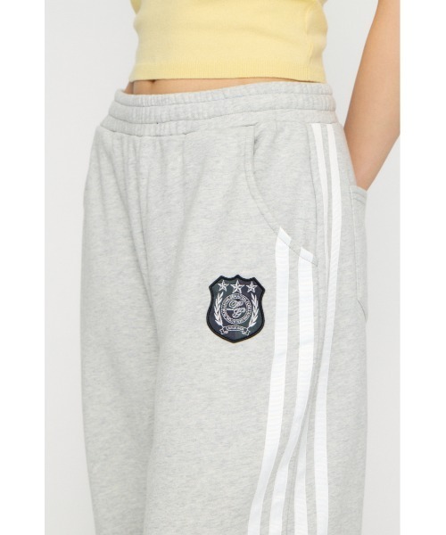 LAGUA GEM（ラグアジェム）の「SIDE LINE WAPPEN SWEAT パンツ（スウェットパンツ・レディース・ネイビー/チャコールグレー/杢グレー・SMALL/MEDIUM）」の12枚目の写真
