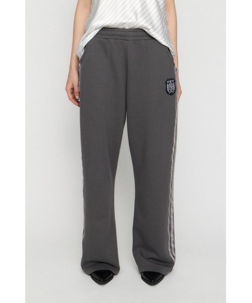 LAGUA GEM（ラグアジェム）の「SIDE LINE WAPPEN SWEAT パンツ（スウェットパンツ・レディース・ネイビー/チャコールグレー/杢グレー・SMALL/MEDIUM）」の4枚目の写真
