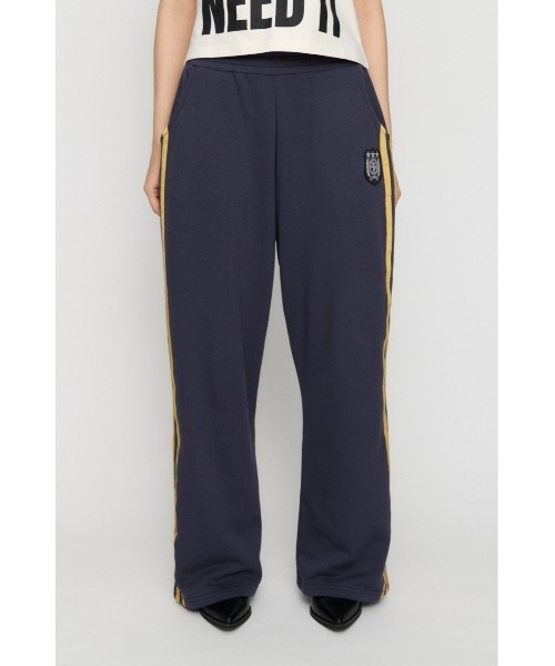 LAGUA GEM（ラグアジェム）の「SIDE LINE WAPPEN SWEAT パンツ（スウェットパンツ・レディース・ネイビー/チャコールグレー/杢グレー・SMALL/MEDIUM）」の7枚目の写真