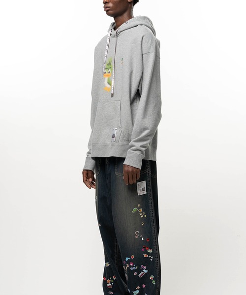Maison MIHARA YASUHIRO(メゾンミハラヤスヒロ)の「Leon Printed Hoodie(パーカー・メンズ・ホワイト/グレー/ブラック・44/46/48)」の14枚目の写真