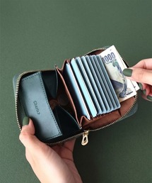 Charis Poche（カリスポシェ）の「【本革】お札が折れない ラグザレザー アコーディオン 蛇腹 ミニウォレット / じゃばら 小さい財布（財布）」