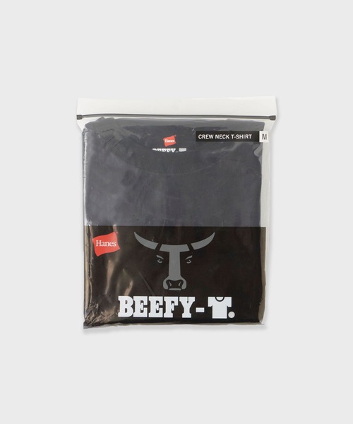 HANES（ヘインズ）の「Hanes/ヘインズ BEEFY-T S/L T-SHIRT / HM1-D001 秋服 冬服（Tシャツ/カットソー・メンズ・ブラック/ヘザーグレー/ホワイト・XL/L/M）」の4枚目の写真