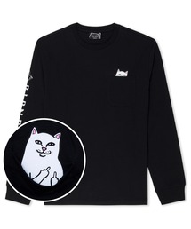 RIPNDIP（リップンディップ）の「LORD NERMAL L/S POCKET TEE (BLACK)（Tシャツ/カットソー）」