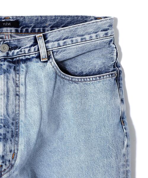 YLEVE(イレーヴ)の「YLEVE / 13.5oz DENIM BAGGY FADE(デニムパンツ・メンズ・ブルー/ブラック・4/3/5)」の6枚目の写真