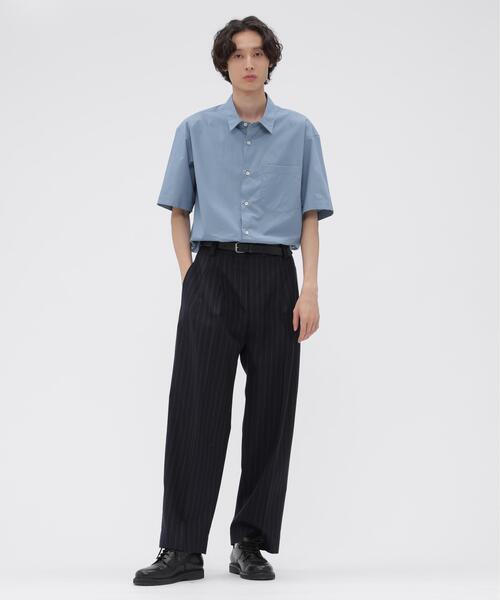 MARGARET HOWELL(マーガレットハウエル)の「WIDE STRIPE WOOL(その他パンツ・メンズ・ネイビー・SMALL/MEDIUM/LARGE)」の1枚目の写真
