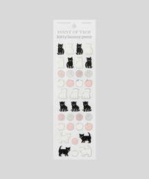 kittybunnypony（キティバニーポニー）の「KBP X POV Silver Apple Kitty Sticker（ステッカー/テープ）」
