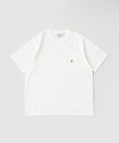 417 EDIFICE(フォーワンセブンエディフィス)の「Gramicci / グラミチ ONE POINT TEE(Tシャツ/カットソー・メンズ・ホワイト/ブラック/オレンジ・MEDIUM/LARGE/X-LARGE)」の2枚目の写真
