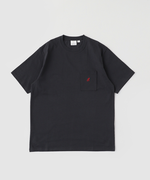417 EDIFICE(フォーワンセブンエディフィス)の「Gramicci / グラミチ ONE POINT TEE(Tシャツ/カットソー・メンズ・ホワイト/ブラック/オレンジ・MEDIUM/LARGE/X-LARGE)」の1枚目の写真