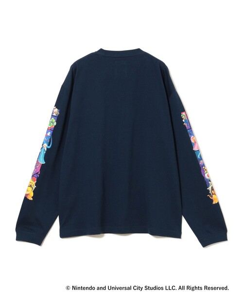 BEAMS(ビームス)の「ザ・スーパーマリオギャラクシー・ムービー / PRINT SLEEVE TEE(Tシャツ/カットソー・メンズ・ブラック/ネイビー・L/M/S/XL)」の7枚目の写真