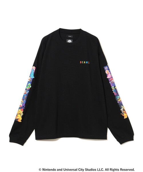 BEAMS(ビームス)の「ザ・スーパーマリオギャラクシー・ムービー / PRINT SLEEVE TEE(Tシャツ/カットソー・メンズ・ブラック/ネイビー・L/M/S/XL)」の8枚目の写真