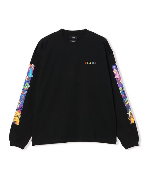 BEAMS(ビームス)の「ザ・スーパーマリオギャラクシー・ムービー / PRINT SLEEVE TEE(Tシャツ/カットソー・メンズ・ブラック/ネイビー・L/M/S/XL)」の11枚目の写真