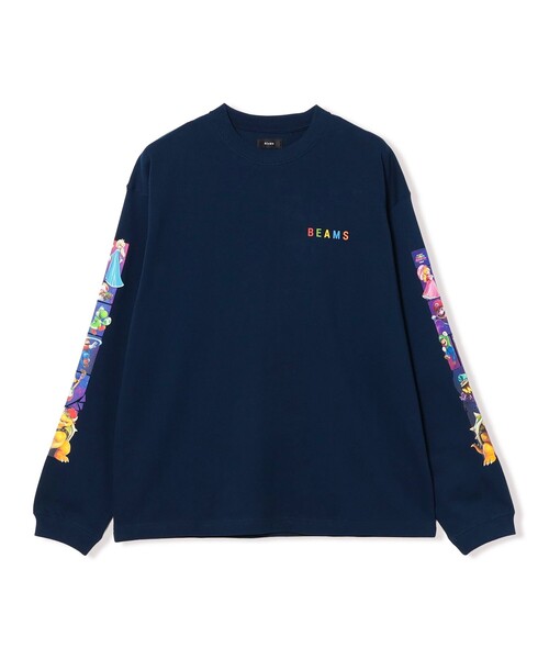 BEAMS(ビームス)の「ザ・スーパーマリオギャラクシー・ムービー / PRINT SLEEVE TEE(Tシャツ/カットソー・メンズ・ブラック/ネイビー・L/M/S/XL)」の14枚目の写真