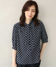 セール】【洗える】Ratti シャドーフラワー プリント ブラウス（シャツ