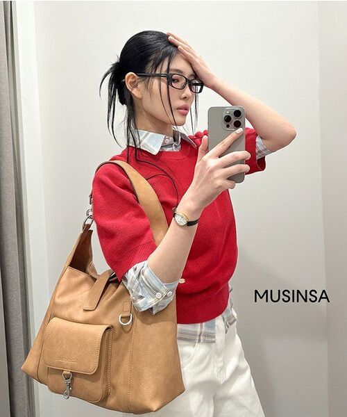 MIND BRIDGE WOMEN（マインドブリッジウーマン）の「[W]ワイドホワイトデニムパンツ（デニムパンツ・レディース・ホワイト・55/66）」の14枚目の写真