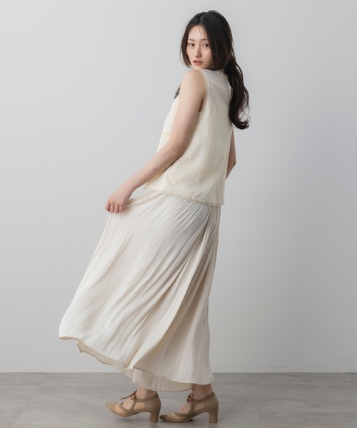 AJUGA.(アジュガ)の「フラワー刺繍ノースリーブブラウス(タンクトップ・レディース・アイボリー/ホワイト・S/M)」の19枚目の写真