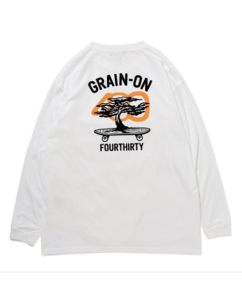 430(フォーサーティ)の「mlt5795-GF ICONS L-S TEE ロングスリーブTシャツ(26-196)(Tシャツ/カットソー・メンズ・ブラック/ホワイト/アッシュ/ネイビー/スミクロ/グリーン・1/2/3/0)」の2枚目の写真