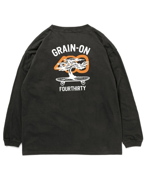 430(フォーサーティ)の「mlt5795-GF ICONS L-S TEE ロングスリーブTシャツ(26-196)(Tシャツ/カットソー・メンズ・ブラック/ホワイト/アッシュ/ネイビー/スミクロ/グリーン・1/2/3/0)」の3枚目の写真