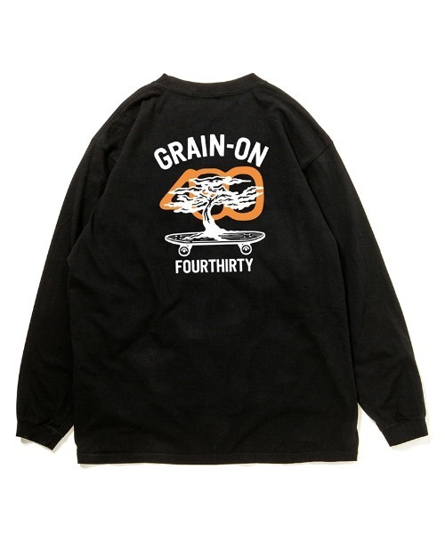 430(フォーサーティ)の「mlt5795-GF ICONS L-S TEE ロングスリーブTシャツ(26-196)(Tシャツ/カットソー・メンズ・ブラック/ホワイト/アッシュ/ネイビー/スミクロ/グリーン・1/2/3/0)」の1枚目の写真