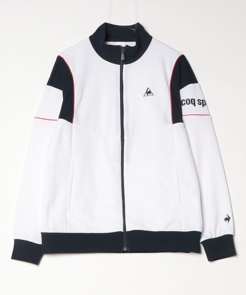 le coq sportif(ルコックスポルティフ)の「ジャージジャケット(ジャージ・メンズ・ブラック/ホワイト・L/M/XL)」の2枚目の写真