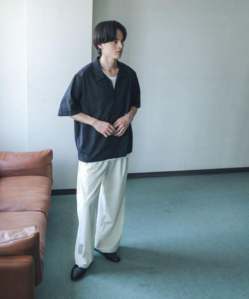 SENSE OF PLACE by URBAN RESEARCH(センスオブプレイスバイアーバンリサーチ)の「『イージーケア』シアースキッパーショートスリーブシャツ(シャツ/ブラウス・メンズ・ブルー/ブラック/ブラウン・MEDIUM/LARGE)」の8枚目の写真
