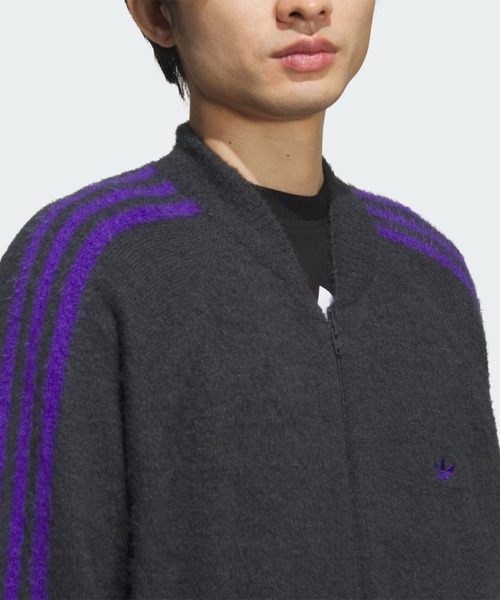 adidas(アディダス)の「KNIT SST / トラックトップ ニット / トラックジャケット / ジャージ / アディダスオリジナルス adidas Originals(ジャージ・メンズ・グレー・XX-LARGE/XX-SMALL/3XL/LARGE/MEDIUM/SMALL/X-LARGE/X-SMALL)」の7枚目の写真