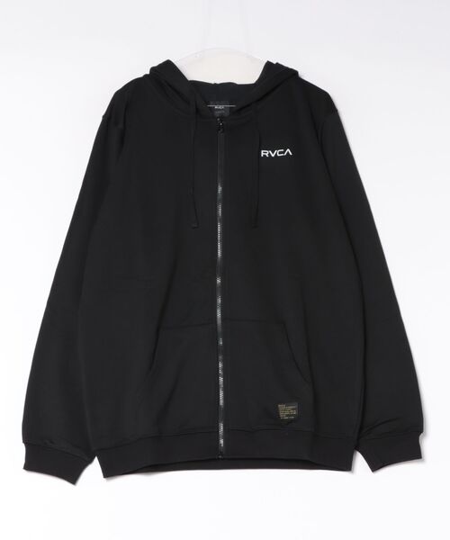 RVCA（ルーカ）の「RVCA/ルーカ RVCA FLEX ZIP HD パーカー BG042P04（パーカー・メンズ・ヘザーグレー/ブラック×シルバー/ブラック・M/S/L）」の3枚目の写真