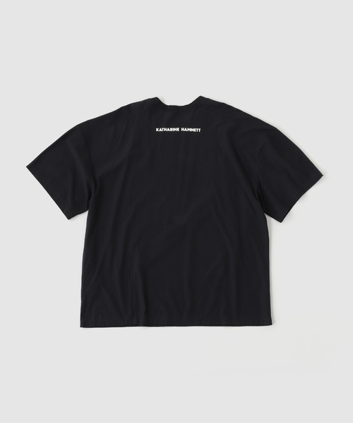 KATHARINE HAMNETT(キャサリンハムネット)の「KATHARINE HAMNETT / キャサリン ハムネット LETS dance/DB *KH(Tシャツ/カットソー・メンズ・ブラック・MEDIUM)」の2枚目の写真