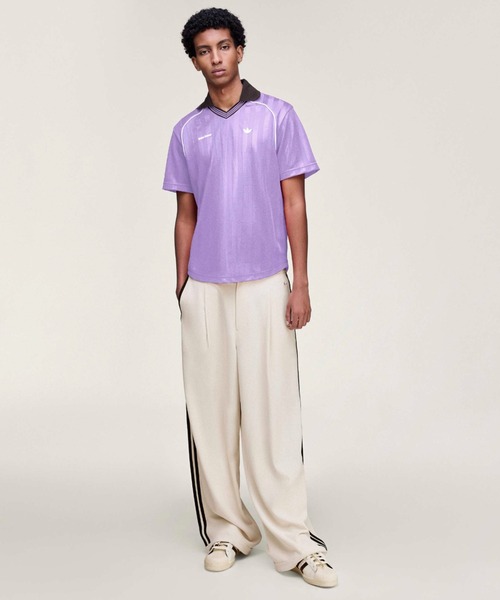 adidas(アディダス)の「adidas Originals by Wales Bonner サッカー半袖Tシャツ / アディダスオリジナルス(Tシャツ/カットソー・メンズ・バイオレット・LARGE/MEDIUM/SMALL/X-SMALL)」の6枚目の写真