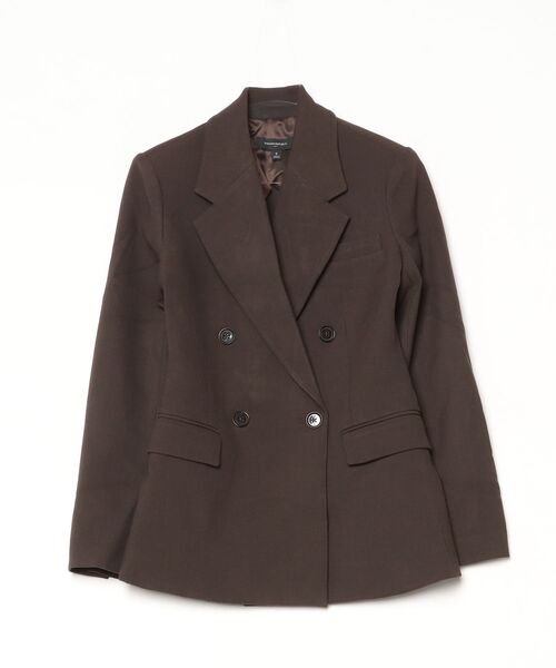 BANANA REPUBLIC FACTORY STORE（バナナリパブリック ファクトリーストア）の「BANANA REPUBLIC FACTORY STORE　　ダブルウィーブダブルブレストブレザー（テーラードジャケット・レディース・グレー/ブラウン・8/0/6/4/2）」の9枚目の写真
