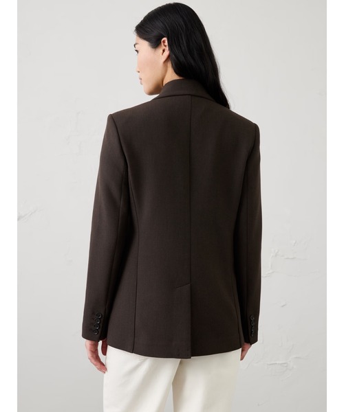 BANANA REPUBLIC FACTORY STORE（バナナリパブリック ファクトリーストア）の「BANANA REPUBLIC FACTORY STORE　　ダブルウィーブダブルブレストブレザー（テーラードジャケット・レディース・グレー/ブラウン・8/0/6/4/2）」の7枚目の写真