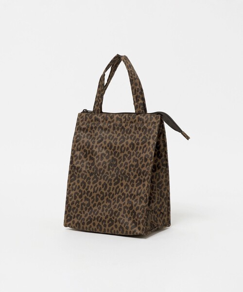 UNITED ARROWS(ユナイテッドアローズ)の「レオパード ロゴ ランチバッグ(トートバッグ・レディース・ブラウン系・FREE)」の4枚目の写真