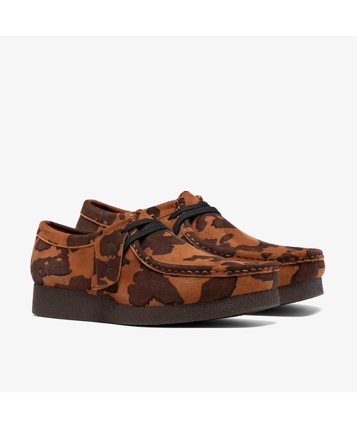 Clarks(クラークス)の「WallabeeEVOSh/ワラビーエヴォシューズ(カウプリント)(モカシン/デッキシューズ・レディース・アニマル・UK6/UK3/UK3.5/UK4/UK4.5/UK5/UK5.5)」の4枚目の写真