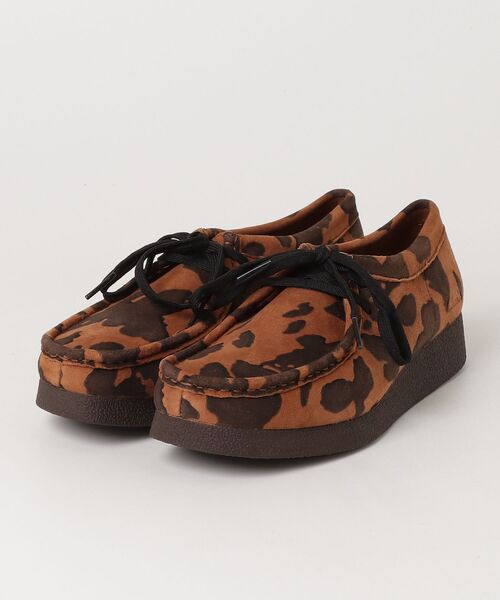 Clarks(クラークス)の「WallabeeEVOSh/ワラビーエヴォシューズ(カウプリント)(モカシン/デッキシューズ・レディース・アニマル・UK6/UK3/UK3.5/UK4/UK4.5/UK5/UK5.5)」の11枚目の写真