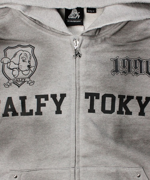GALFY(ガルフィー)の「【GALFY/ガルフィー】全力汚し部パーカー(パーカー・メンズ・ブラック×ピンク/ブラック/杢グレー・XXL/XL/L)」の14枚目の写真