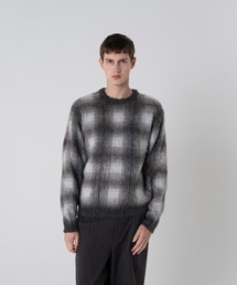 PENDLETON（ペンドルトン）の「モヘア混シャギーチェッククルーネックニット（ニット/セーター）」