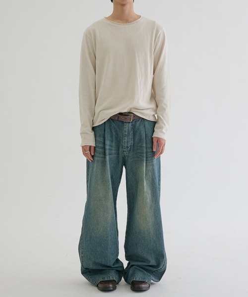 EPNK(イーピーエヌケー)の「Baggy hickory denim / バギーヒッコリーデニム(デニムパンツ・メンズ・インディゴブルー/ブラック・SMALL/MEDIUM/LARGE)」の19枚目の写真