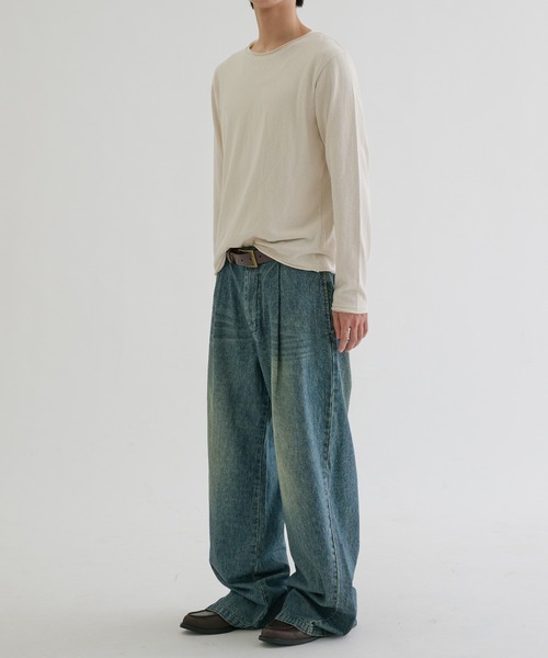 EPNK(イーピーエヌケー)の「Baggy hickory denim / バギーヒッコリーデニム(デニムパンツ・メンズ・インディゴブルー/ブラック・SMALL/MEDIUM/LARGE)」の20枚目の写真