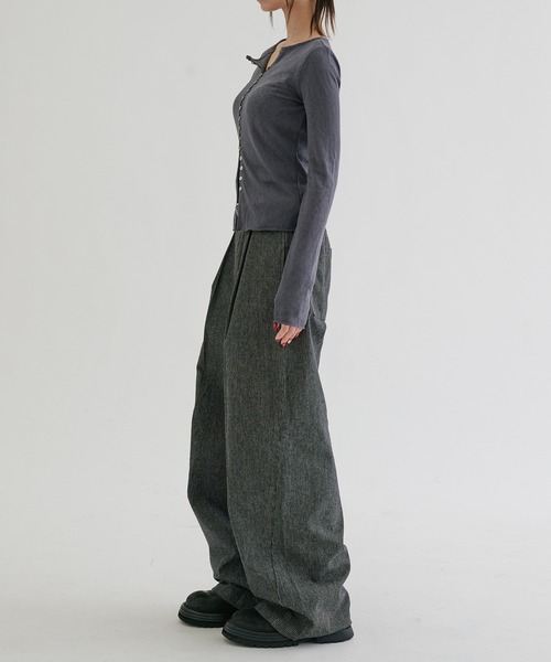 EPNK(イーピーエヌケー)の「Baggy hickory denim / バギーヒッコリーデニム(デニムパンツ・メンズ・インディゴブルー/ブラック・SMALL/MEDIUM/LARGE)」の7枚目の写真
