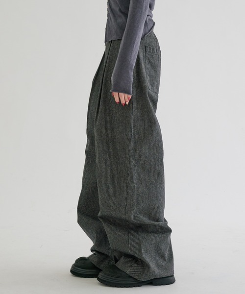 EPNK(イーピーエヌケー)の「Baggy hickory denim / バギーヒッコリーデニム(デニムパンツ・メンズ・インディゴブルー/ブラック・SMALL/MEDIUM/LARGE)」の4枚目の写真