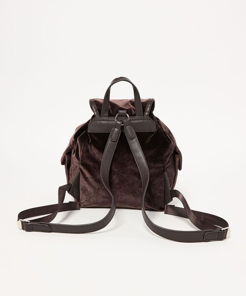 BEAUTY&YOUTH UNITED ARROWS(ビューティーアンドユースユナイテッドアローズ)の「ベルベット ミニ リュック(バックパック/リュック・レディース・ブラック/ダークブラウン・FREE)」の10枚目の写真