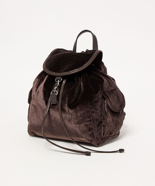 BEAUTY&YOUTH UNITED ARROWS(ビューティーアンドユースユナイテッドアローズ)の「ベルベット ミニ リュック(バックパック/リュック・レディース・ブラック/ダークブラウン・FREE)」の11枚目の写真