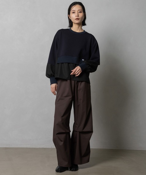 MARECHAL TERRE（マルシャルテル）の「コンビネーショントップス（スウェット・レディース・チャコールグレー/ネイビー/ブラック/カーキ・MEDIUM）」の9枚目の写真