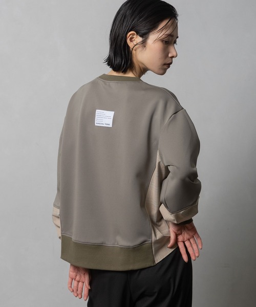 MARECHAL TERRE（マルシャルテル）の「コンビネーショントップス（スウェット・レディース・チャコールグレー/ネイビー/ブラック/カーキ・MEDIUM）」の11枚目の写真