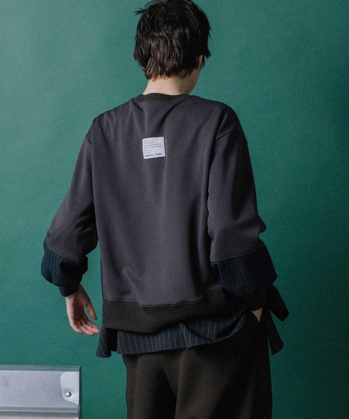 MARECHAL TERRE（マルシャルテル）の「コンビネーショントップス（スウェット・レディース・チャコールグレー/ネイビー/ブラック/カーキ・MEDIUM）」の20枚目の写真