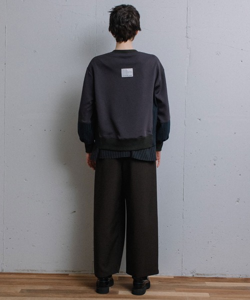 MARECHAL TERRE（マルシャルテル）の「コンビネーショントップス（スウェット・レディース・チャコールグレー/ネイビー/ブラック/カーキ・MEDIUM）」の21枚目の写真