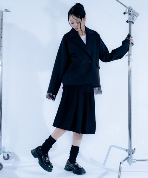 Haze Reverie(ヘイズレヴァリー)の「シルバーチェーン厚底ローファー(ローファー・レディース・ブラック・SMALL/MEDIUM/LARGE)」の10枚目の写真