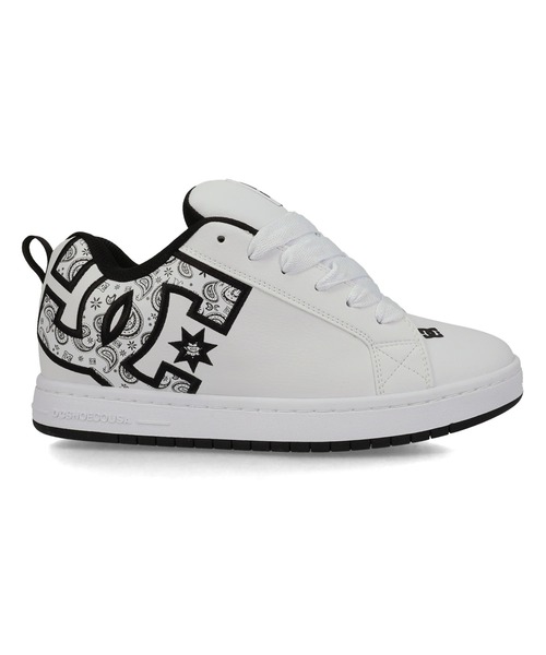 DC SHOES(ディーシーシューズ)の「DC SHOES メンズ COURT GRAFFIK シューズ 【2026年秋冬モデル】/ロゴスニーカー(スニーカー・メンズ・ホワイト系その他/ブラック系その他・26cm/26.5cm/27cm/27.5cm/28cm/29cm)」の1枚目の写真