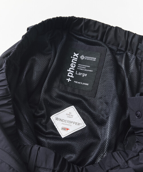 +phenix(プラスフェニックス)の「+phenix/プラスフェニックス 別注 GORE-TEX WINDSTOPPER PACKABLE SLACKS【セットアップ対応】/ゴアテックス ウインドストッパー パッカブル スラックス(その他パンツ・メンズ・ネイビー/チャコールグレー/ブラック・SMALL/MEDIUM/LARGE)」の6枚目の写真